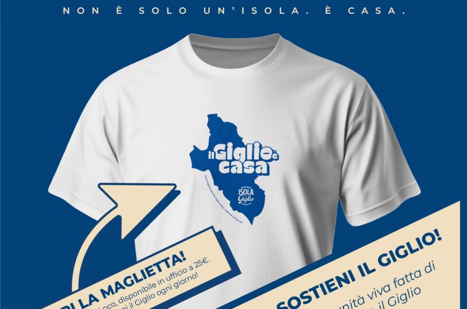 "Il Giglio è casa": our official t-shirt